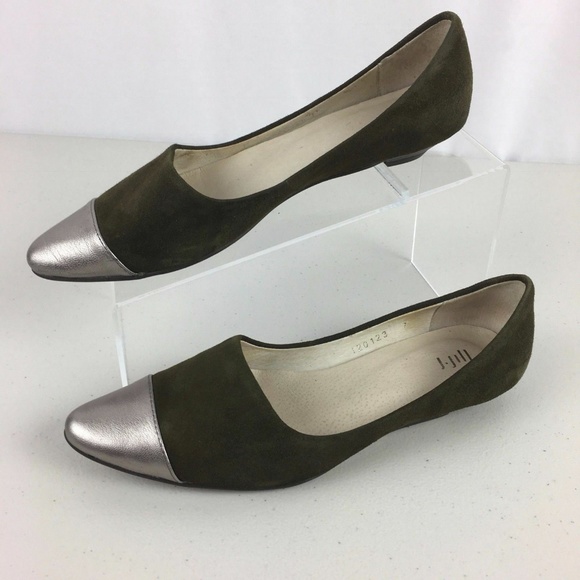 J Jill Cap Toe Kitten Heel Pump Shoes 7 Casual - Picture 1 of 8